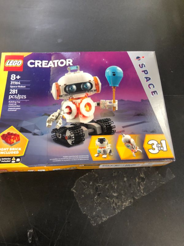 Photo 1 of LEGO Creator 3 in 1 Space Robot Toy - Building Toy with 3 Options, Robot, Spaceship, or Robot Dog - Building Kit for Kids, Boys and Girls, Ages 8+ - Gift Idea for Birthdays - 31164
