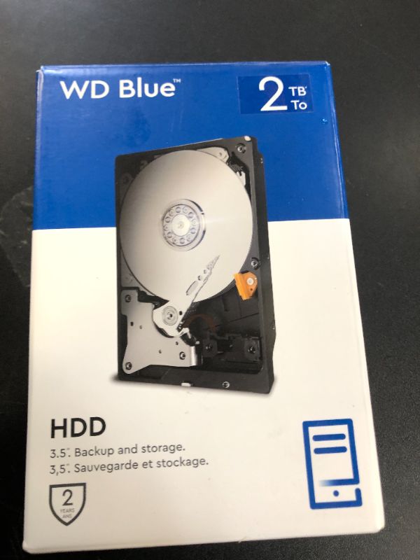 Photo 1 of Western Digital 2TB WD Blue PC Internal Hard Drive - 7200 RPM Class, SATA 6 Gb/s, 256 MB Cache, 3.5" - WD20EZBX