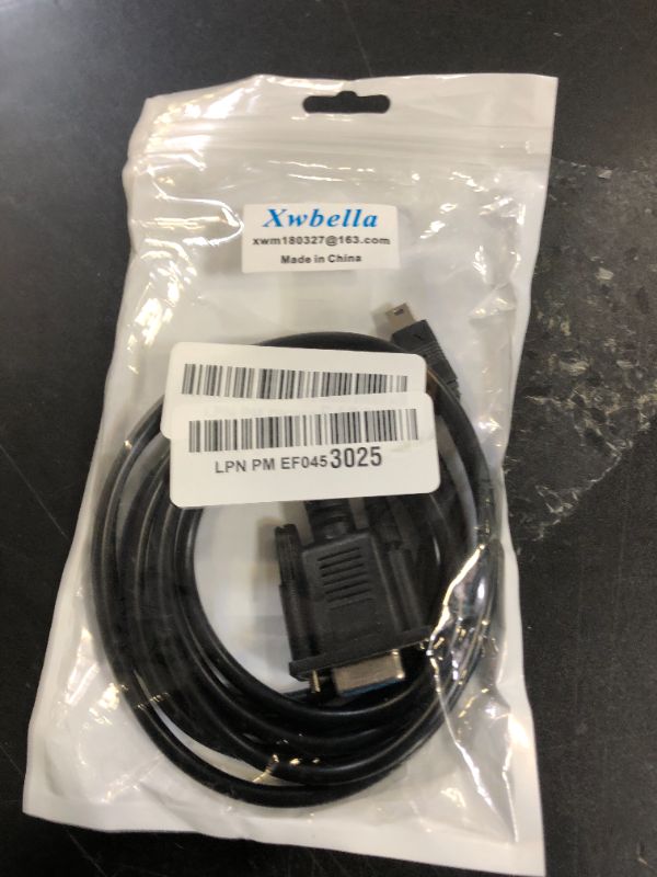 Photo 1 of MTUERANC USB to RS232 Serial Adapter, Mini USB 5 Pin Male to DB9 9 Pin Female Serial Converter Cable 1.8M/6Feet
