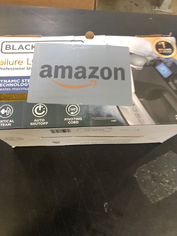 Photo 1 of BLACK+DECKER Allure Digital Professional Steam Iron, D3060, 30% More Steam, Percison Tip, Stianless Steel Soleplate, Vertical Steam Fuction