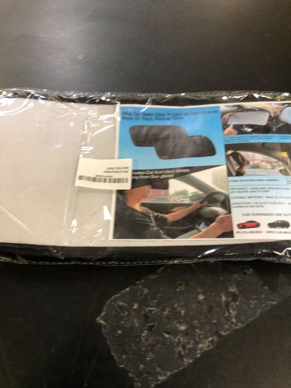 Photo 1 of 2Pcs Car Window Shades for Side Window,Removable Side Automotive Window Sunshades,Static Cling Window Sunshine Blocker Visor Sunshade Extender,Passenger/Driver Window Sun Shade