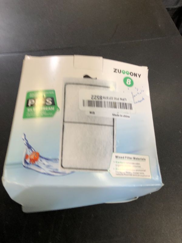 Photo 1 of Zuqqony 8 Pack PF-S Filter Cartridges Compatible with Top Fin Silenstream PF10 Power Filters, Remplacement Aquarium Carbon Cartridge with Zeolite