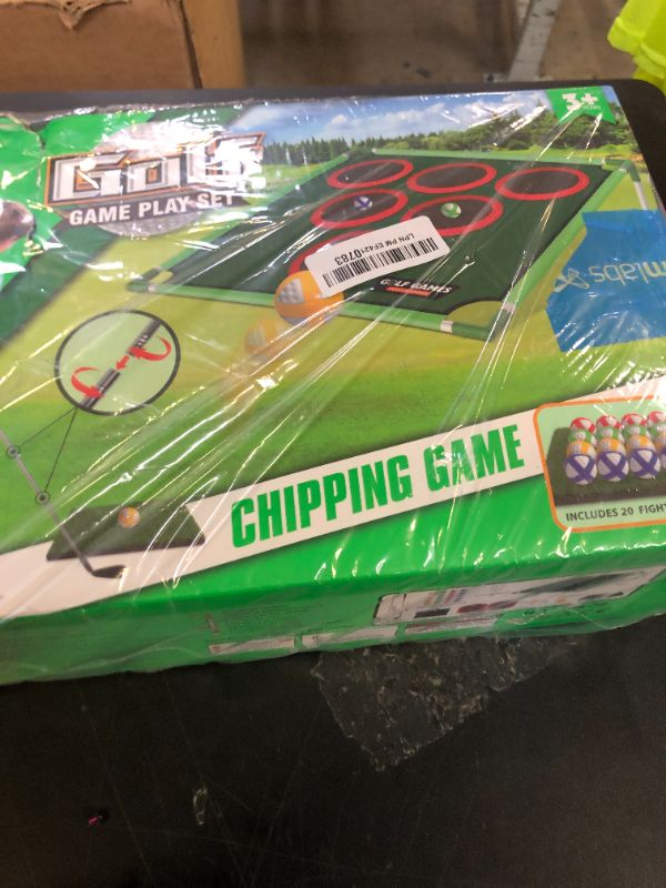 Photo 1 of IGRL Golf Game Play Set, Golf Chipping Game Cornhole Game Includes 20 Velcro Golf Balls, Putting Mat, Golf Putter and Carrying Bag, Golf Target Games for Golfers Fathers Indoor Outdoor Lawn Backyard