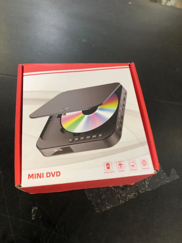 Photo 1 of Mini DVD Players for TV, Desobry HD 1080P Region Free DVD Player with USB/TF Card Input, HDMI/RCA Cable, Compact CD DVD Player Integrated PAL/NTSC