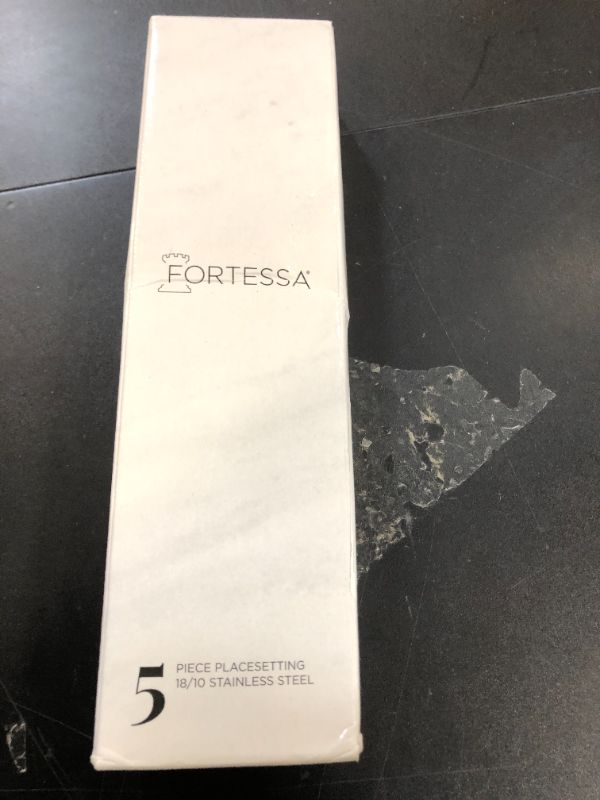 Photo 1 of Fortessa Lucca 18/10 Stainless Steel Flatware, 5 Piece Place Setting, Service for 1