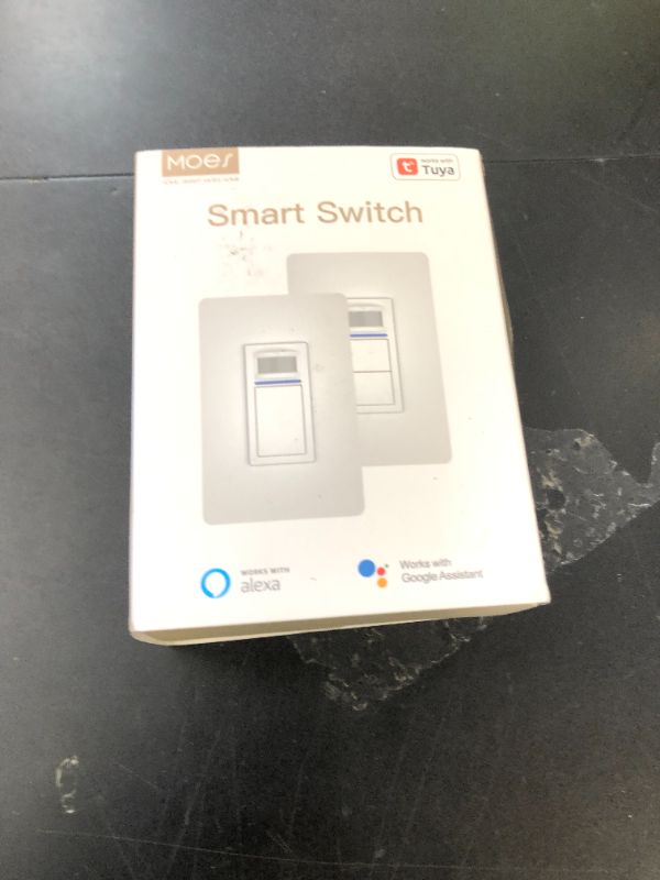 Photo 1 of MOES Smart Motion Sensor Switch Single Pole, Needs Neutral Wire, Wi-Fi PIR Infrared Motion Activated Light Switch, Smart Life Tuya APP Remote Control Compatible with Alexa and Google, FCC Listed