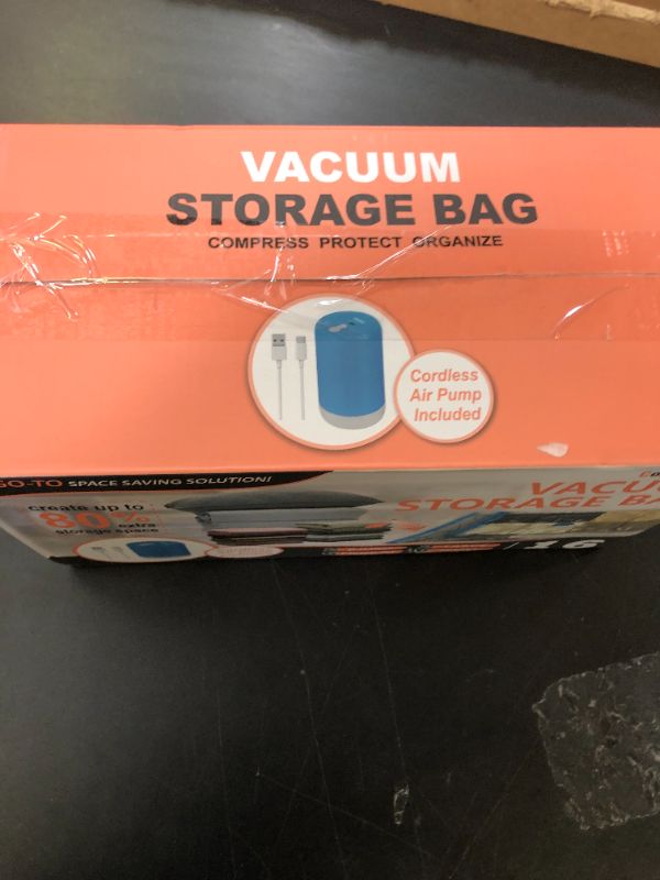 Photo 1 of 16 Pack Space Saver Storage Bags with Electric Air Pump
