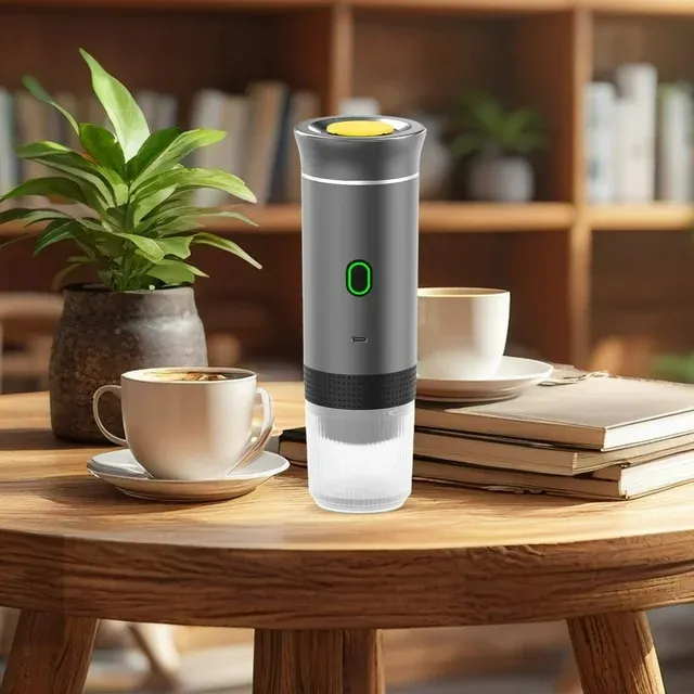 Photo 1 of HAORAN Portable Electric Espresso Machine, Coffee Powder, Self-Heating, 20 Bar 12V Mini Car Travel Coffee Maker with USB-C, Ideal for Camping, RV, Hiking
