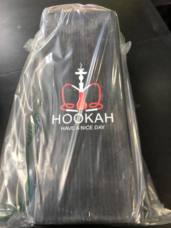Photo 1 of Writfreely 2 Hose Hookah Set, 11” Glass Hookah Shisha with Stable Glass Vase Base with Coals, Tips and Foil Covers, Ready Gift