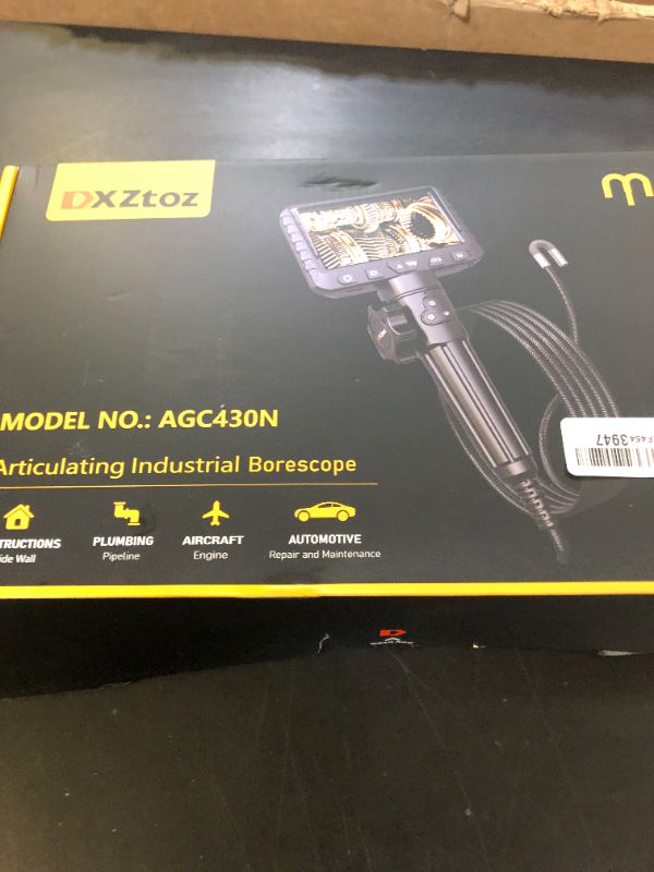 Photo 1 of 3.9mm Articulating Borescope, DXZtoz Professional Super Thin Endoscope Inspection Camera with Turnable Snake Camera, Flexible Gooseneck Fiber Optic Scope with Light, Cool Gadgets for Men- 3.3FT