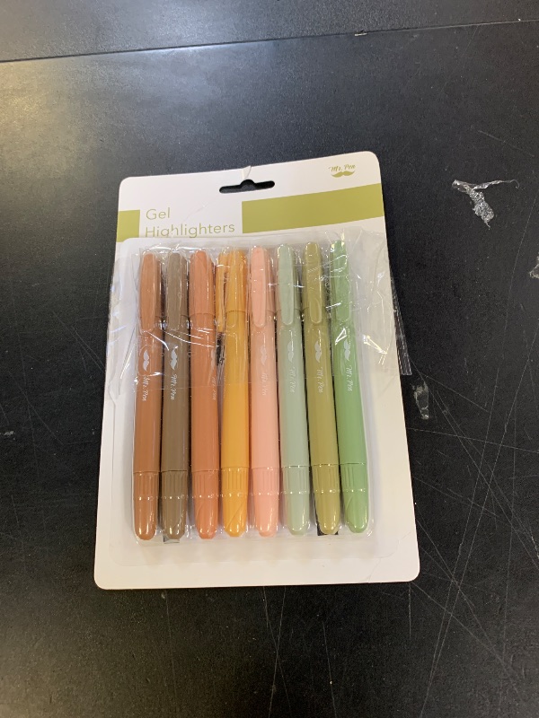 Photo 1 of Mr. Pen- Gel Highlighter, 8 Pack, Earthy Colors, Bible Highlighters No Bleed, No Bleed Highlighters, Bible Highlighter, Bible Markers, Gel Highlighters for Bibles