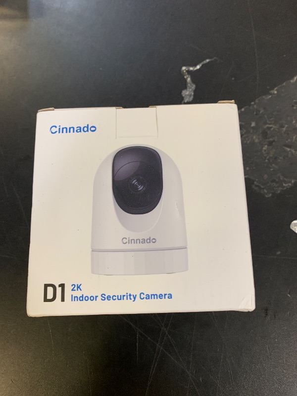 Photo 1 of Cinnado Security Camera Indoor-2K 360° WiFi Cameras for Home Security?Pet/Dog/Baby Camera with Phone app, 2-Way Audio, Night Vision, 24/7 SD Card Storage, Works with Alexa & Google Home (2.4Ghz)-D1