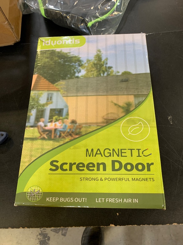 Photo 1 of Magnetic Screen Door - Fit for Door Size: 30x80 Inch, Screen Itself Size: 32"x82", Hands Free Mesh Partition,Heavy Duty Screen Door Mesh Curtain Keeps Bugs Out, Frame Hook & Loop, Pet and Kid Friendly