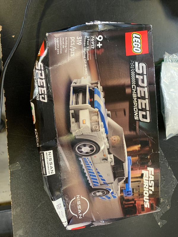 Photo 1 of LEGO Speed Champions 2 Fast 2 Furious Nissan Skyline GT-R (R34), Race Car Toy Model Building Kit, Collectible with Racer Minifigure, 2023 Set for Kids, Boys and Girls Ages 9 and Up 76917
