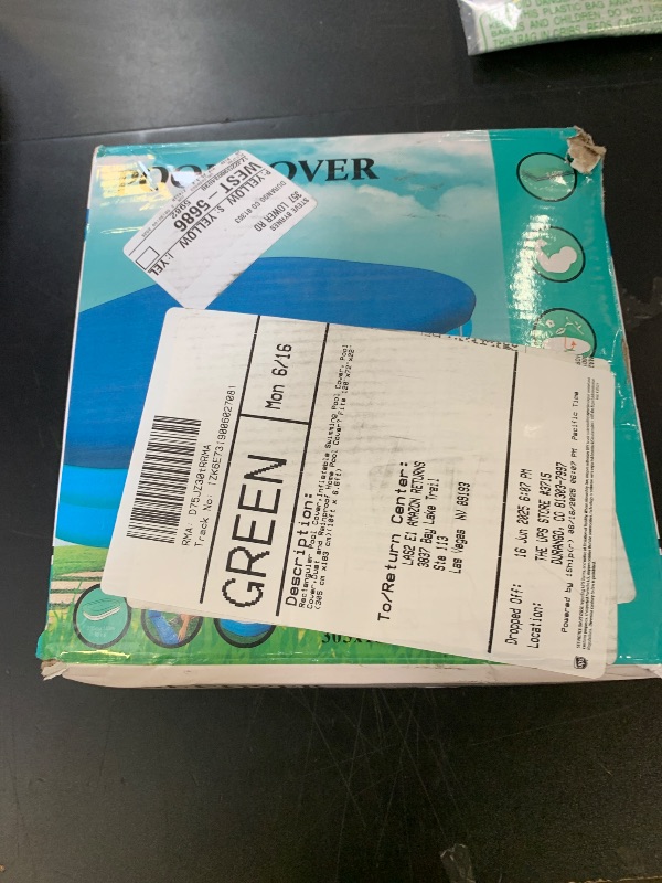 Photo 1 of Rectangular Pool Cover,Inflatable Swimming Pool Cover, Pool Cover,Dust and Rainproof Home Pool Cover? Fits 120"x72"x22" (305 cm x183 cm)(10ft x 6.6ft)