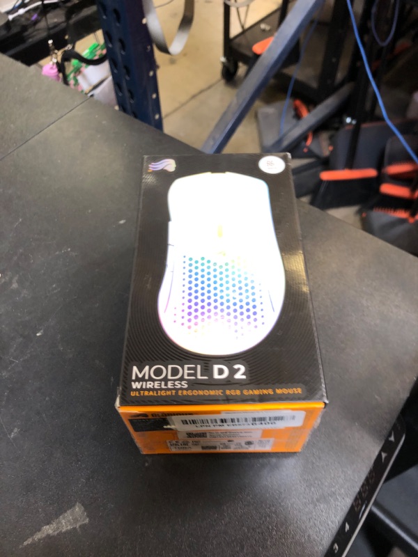 Photo 1 of Glorious Gaming - Model D 2 Wireless Ergonomic Mouse, Superlight 66g, up to 210 hr Battery Life, 26K Optical Sensor, 6 Programmable Buttons, 80 Million Clicks, FPS, MMO, MOBA, Battle Royale (White)