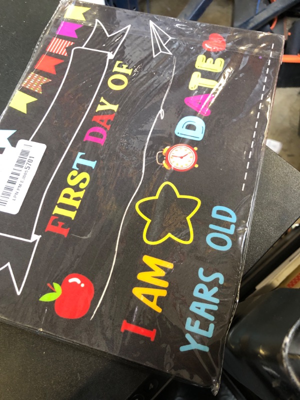 Photo 1 of Fsaoor First Day & Last Day of School Chalkboard for Kids Boys & Girls - Back to School Board Sign
