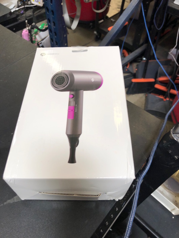 Photo 1 of slopehill Professional Ionic Hair Dryer, Powerful 1800W Fast Drying Low Noise Blow Dryer with 2 Concentrator Nozzle 1 Diffuser Attachments for Home Salon Travel (Pink)
