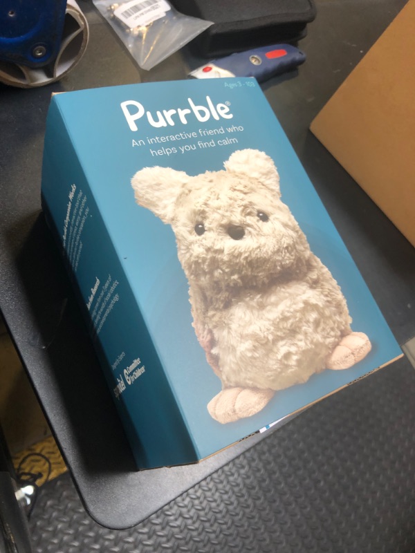 Photo 1 of Purrble Companion- Calming Toy with Dynamic Heartbeat and Soothing Purr - Interactive Plush Companion for All Ages - Stuffed Animal Doll for Emotion Regulation - Cuddle and Pet Plushies