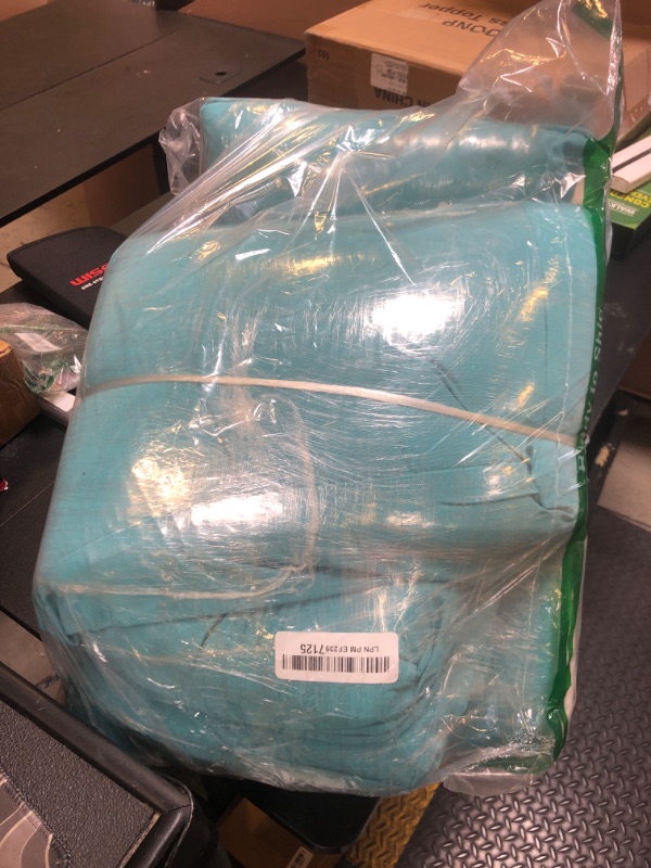 Photo 1 of Basic Beyond Deep Seat Patio Cushions, 24x24 Outdoor Chair Cushions for Patio Furniture with Removable Cover, Patio Furniture Cushions with Ties and Handle, Teal