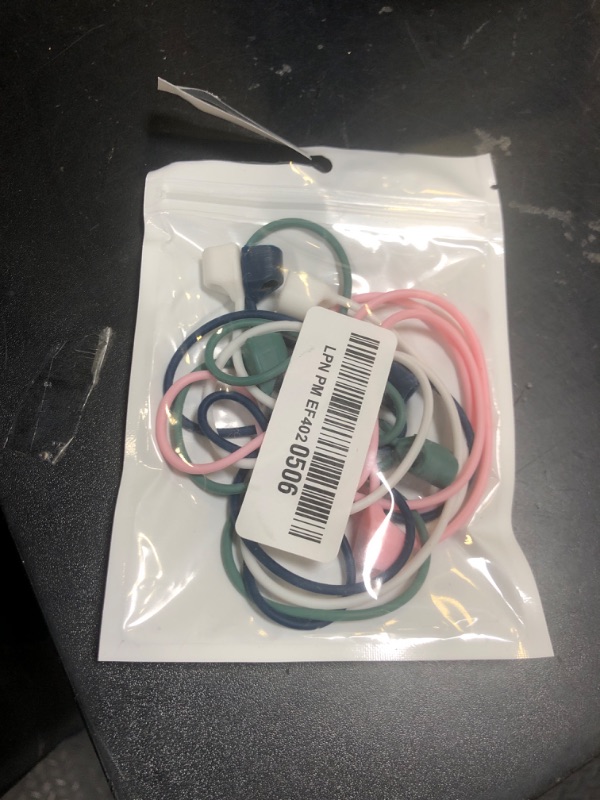 Photo 1 of BUISAMG Magnetic Anti-Lost Straps for AirPods, Soft Silicone Sports Lanyard, Neck Rope Cord, Wireless Headphones Anti-Lost Rope (4pcs Blue White Pink Green)