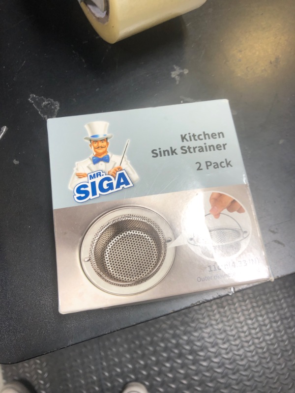 Photo 1 of MR.SIGA Kitchen Sink Strainer, Stainless Steel Sink Drain Strainer, Dishwasher Safe, 2 Pack