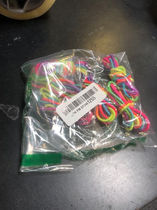Photo 1 of ArtCreativity Chinese Jump Ropes, Set of 6, Elastic Playground Skipping Ropes for Kids, Outdoor Toys for Girls and Boys in Rainbow Colors, Great as Goodie Bag Stuffers and Birthday Party Favors