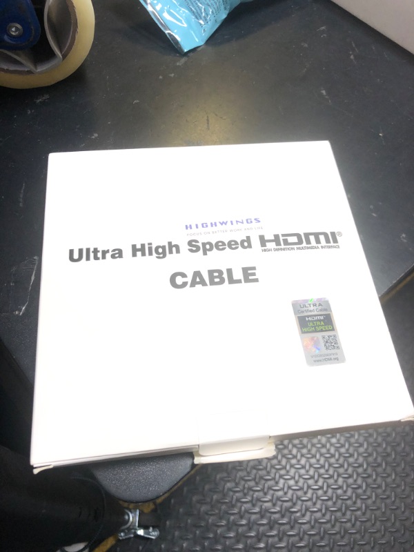 Photo 1 of Highwings 8K@60 HDMI Cable 10FT/3M, 48Gbps 2.1 High Speed HDMI Braided Nylon 4K120 144Hz RTX 3090 eARC HDR10 4:4:4 HDCP 2.2&2.3 Compatible for PS5, PS4, UHD TV and PC