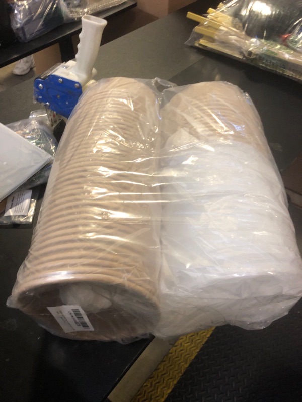 Photo 1 of Belinlen 36oz 50 Sets Large Kraft Paper Bowls with Lids, Disposable Bowls with Lids, Paper Salad Bowls, Paper Food Container with Lid Perfect for Hot/Cold Food, Soup, Salad, Ice Cream