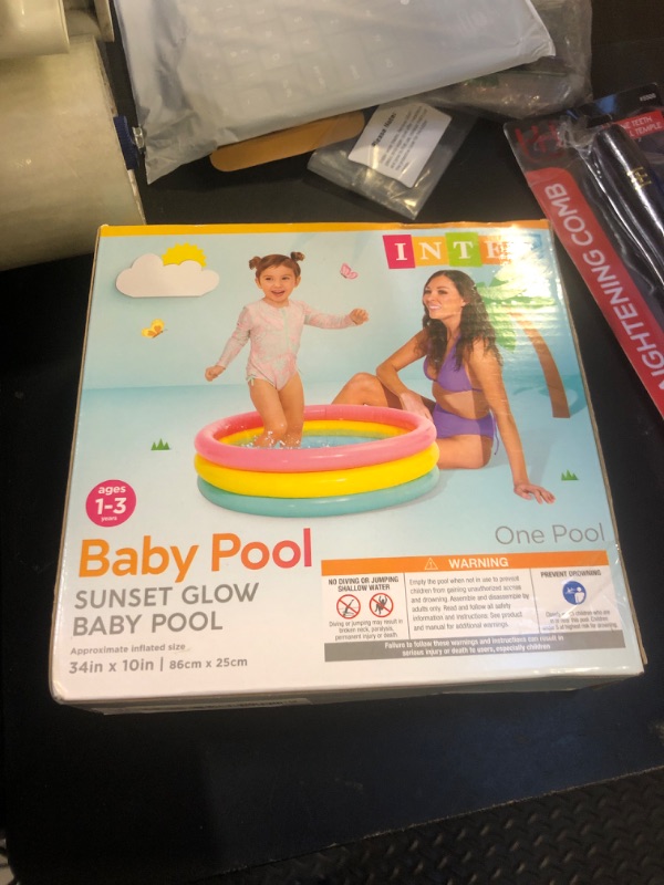 Photo 1 of Intex Sunset Glow Baby Pool (34 in x 10 in)