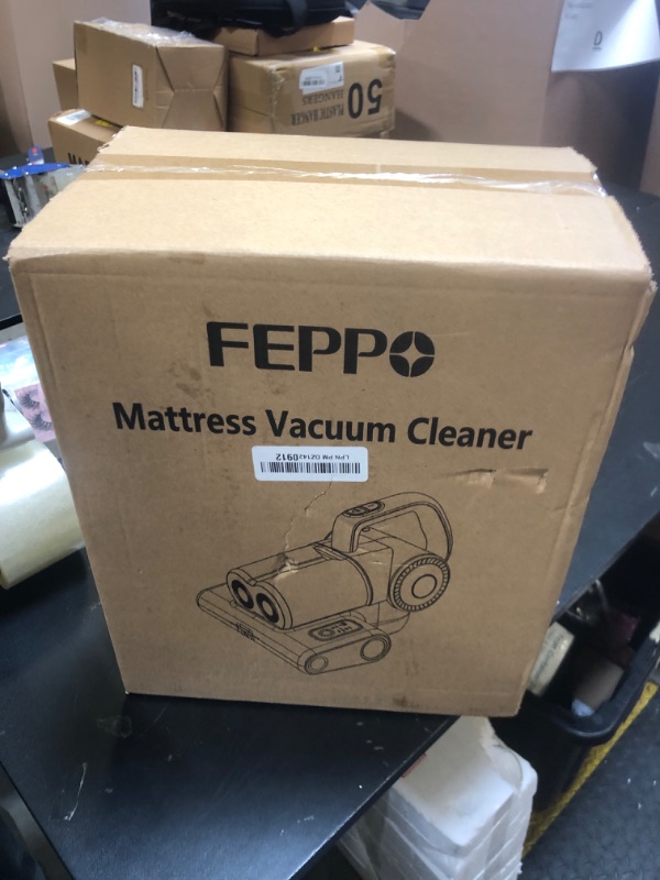 Photo 1 of FEPPO Mattress Vacuum Cleaner, 16Kpa Bed Vacuum Cleaner with 253.7nm UV-C Light, 140°F Heat, HEPA Filter & Ultrasonic, Versatile Handheld Vacuums for Bed, Sofa, Couch, Crib(Corded, 500W)