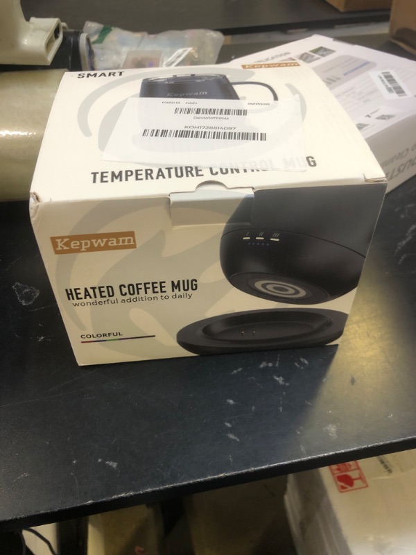 Photo 1 of Kepwam Self Heating Coffee Mug 2, 16oz Smart Heated Coffee Mug, 150 Min Battery Life - Hot up to 149? Temperature Control Coffee Mug Warmer, Gifts for Dad Mom (No APP)
