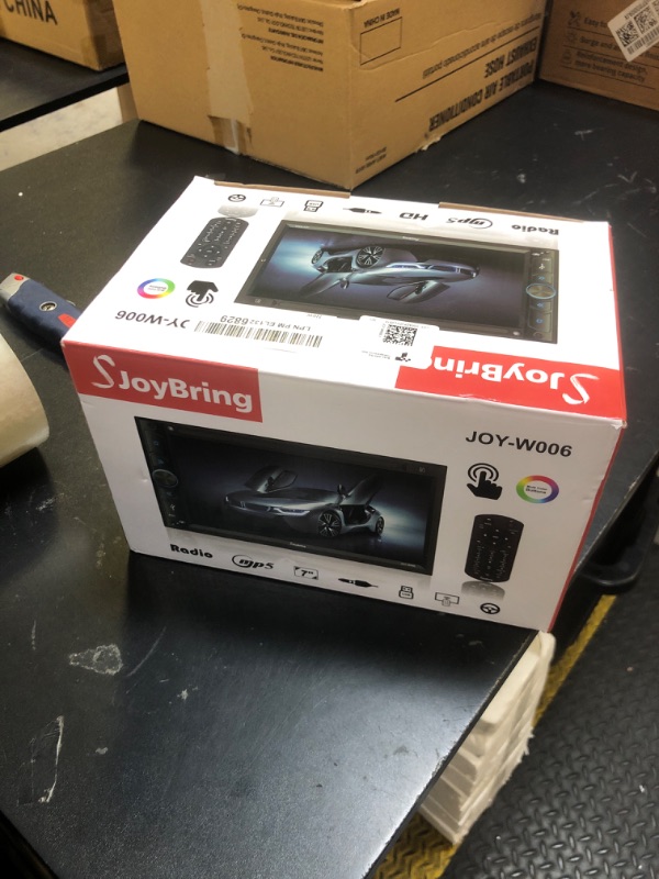 Photo 1 of Upgrade Wireless Double Din Car Stereo with Carplay, Android Auto, Bluetooth, 4-Channel RCA, High Power, 2 Subwoofer Ports, 7" HD Capacitive Touchscreen Car Radio, Backup Camera, Audio Receiver