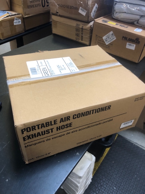 Photo 1 of 2 Pack Portable Air Conditioner Exhaust Vent Hose, Universal Flexible AC Hose with 5.9" Diameter, Anti-Clockwise Thread, Length up to 79"