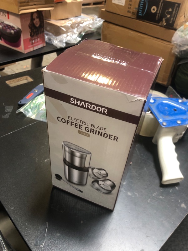 Photo 1 of SHARDOR Coffee Grinder Electric Herb/Wet Grinder for Spices and Seeds with 2 Removable Stainless Steel Bowls, Silver