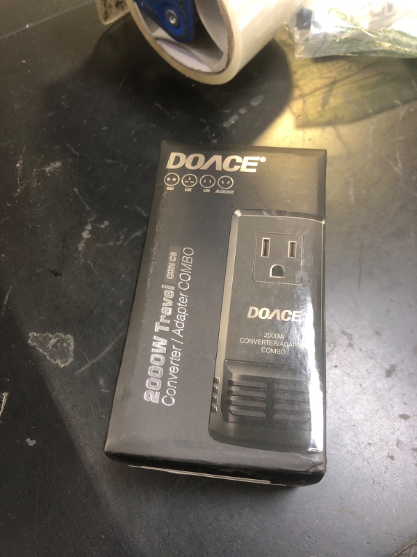 Photo 1 of 2000W Travel Voltage Converter US to Europe, 220V to 110V Converter for European Travel for Hair Dryer Steam Iron, Power Convert Adapter Combo w/EU/AU/UK US Plug for Laptop Tablet Camera Cell Phone