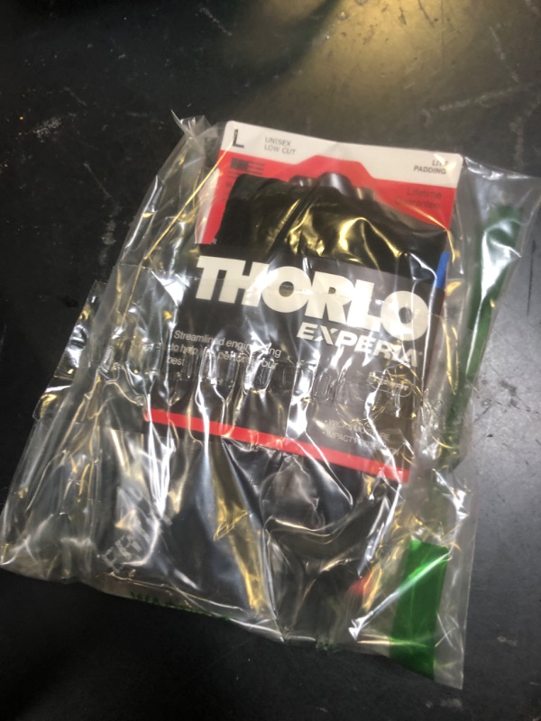 Photo 1 of Thorlos Experia XCCU Thin Cushion Running Low Cut Socks, Black/Black, Large