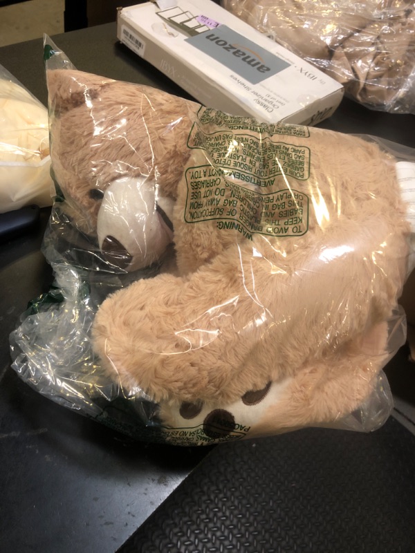 Photo 1 of MorisMos Giant Teddy Bear Stuffed Animals,28'' Mommy Stuffed Bear with 3 Babies Inside Belly,1 Packs Bulk Teddy Plush Toys for Kids Girl Boy Birthday Baby Shower Mother's Day,Brown