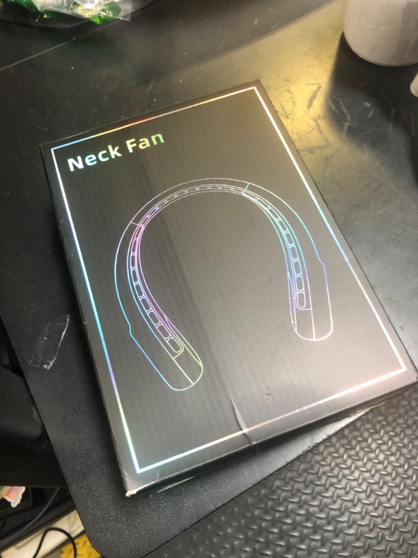 Photo 1 of KIDEE Neck Fan, Neck Fans Portable Rechargeable, Upgraded Cooling Air Volume, Ultra Quiet, 4000 mAh Battery Operated, Long Use Time, 3 Speeds Adjustable Personal Hand Free Fan