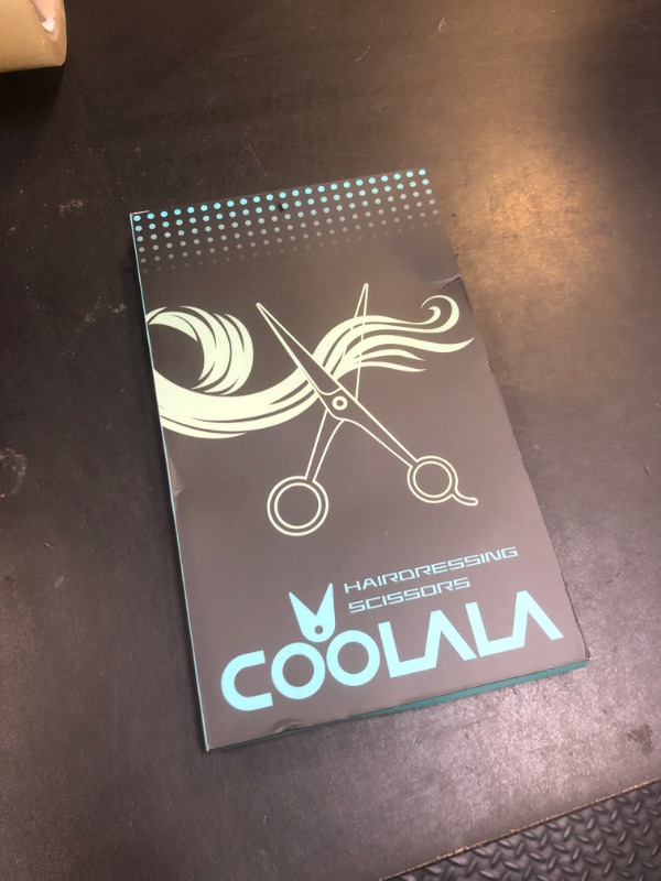 Photo 1 of COOLALA Stainless Steel Hair Cutting Scissors 6.5 Inch Hairdressing Razor Shears Professional Salon Barber Haircut Scissors, One Comb Included, Home Use for Man Woman Adults Kids Babies