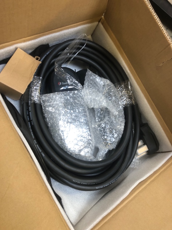 Photo 1 of SubSun Universal Portable Level 2 EV Charger 32Amp 240V Electric Car Charger for All North American EVs Includes J1772 and Tesla, 25FT EV Charging Cable with NEMA 14-50 Plug (with Tesla Adapter)