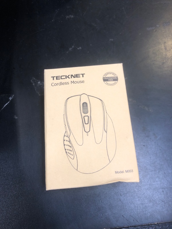 Photo 1 of TECKNET Wireless Mouse, 2.4G Ergonomic Optical Mouse, Computer Mouse for Laptop, PC, Computer, Chromebook, Notebook, 6 Buttons, 24 Months Battery Life, 2600 DPI, 5 Adjustment Levels