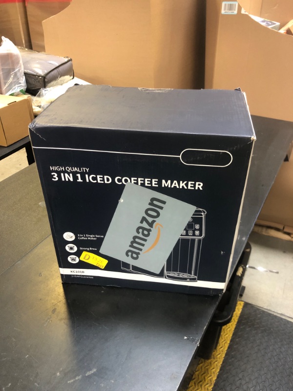 Photo 1 of SHARDOR Single Serve Coffee Maker 2.0, Hot and Iced Coffee Machine for K Cup Pods & Ground Coffee, 6 to 14 oz Brew Sizes, 50 oz Removable Water Tank, Bold Brew Setting, Stainless Steel, Black