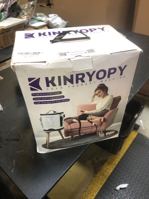 Photo 1 of Cold Therapy Machine with Programmable Timer, Portable Ice Machine for Knee After Surgery, Knee Replacement Recovery System, Cryotherapy Pain Relief w/Compression Pad for,Shoulder, Hip and Ankle