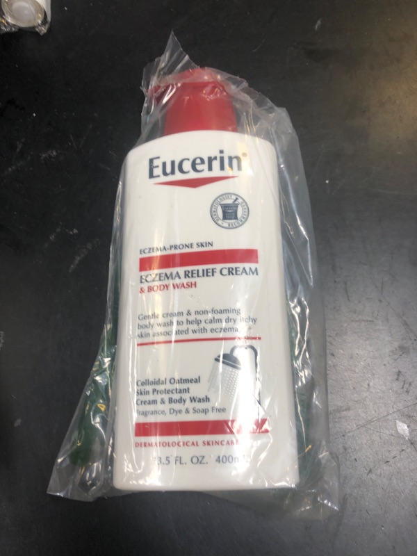 Photo 1 of Eucerin Eczema Relief Cream Body Wash, Eczema Body Wash with Colloidal Oatmeal, Ceramide-3 and Licorice Root Extract, 13.5 Fl Oz Bottle