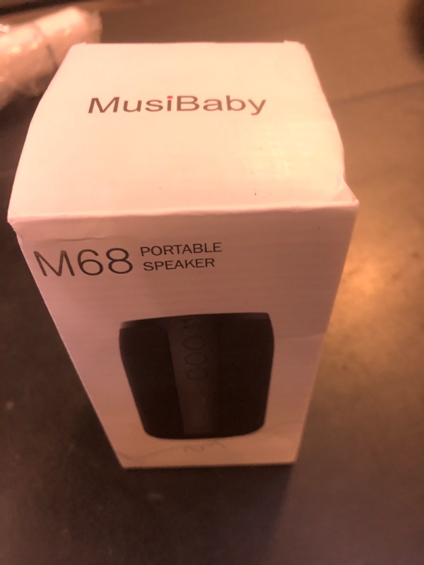 Photo 1 of Bluetooth Speaker,MusiBaby Speakers Bluetooth Wireless,IPX5 Waterproof Outdoor Speaker with Bass,24H Long Playtime,Loud and Portable for Travel,Party,Beach,Camping,Gifts, Electronic Gadgets(Blk)