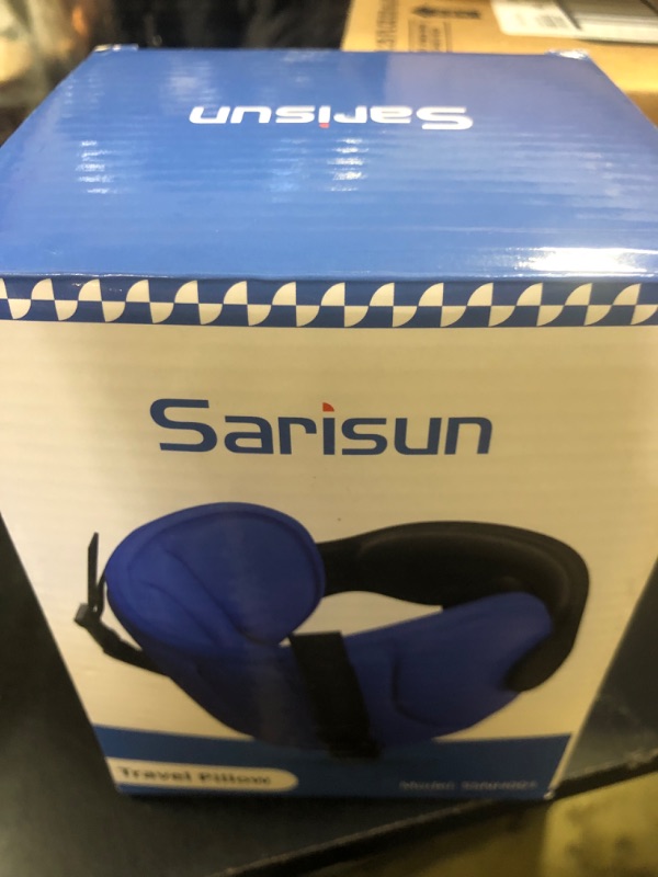 Photo 1 of SARISUN Travel Pillows for Airplanes, Airplane Pillow for Long Flight, Airplane Head Strap with Eye Mask for Sleep, Travel Neck Pillow for Car Road Trip, 360° Support Headrest, Stop Bobblehead, Pink