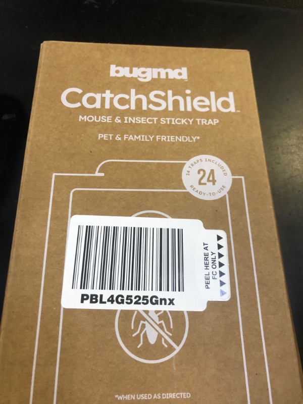 Photo 1 of BugMD CatchShield Glue & Sticky Traps for Mice, Rats & Insects – Non-Toxic Pest Control, 24-Pack, Pet & Family Friendly, Extra-Strength, Ready-to-Use Adhesive Traps