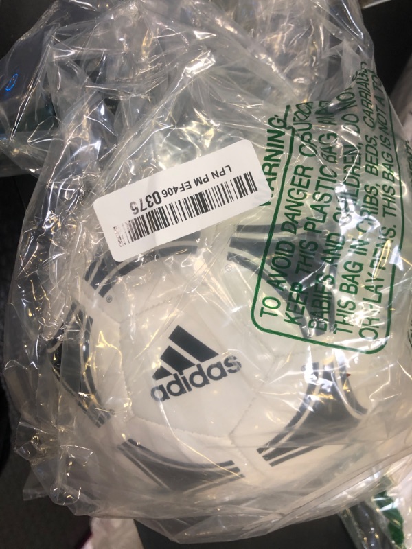 Photo 1 of adidas Unisex-Adult Tango Glider Soccer Ball, White/Black, 4