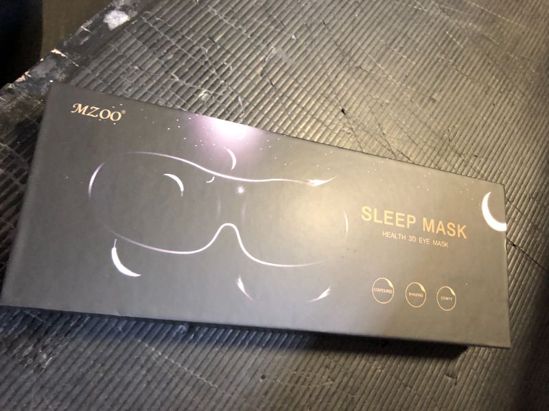 Photo 1 of MZOO Sleep Eye Mask for Side Sleeper Men Women, Zero Eye Pressure 3D Sleeping Mask, Light Blocking Patented Design Night Blindfold, Soft Eye Shade Cover for Travel, Black